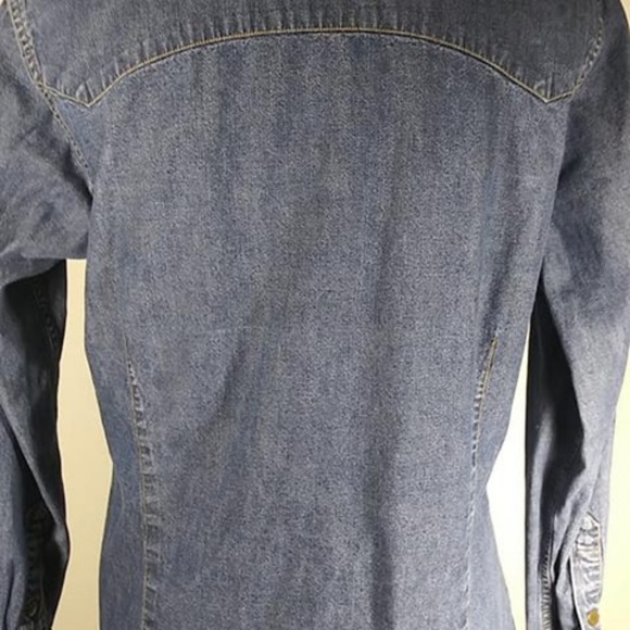 Polo Ralph Lauren Sz L Rockabilly Denim Shirt - Picture 3 of 7